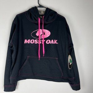MOSSY OAK Black/Camouflage Large Women's Hoodie BRAND NEW With Tags